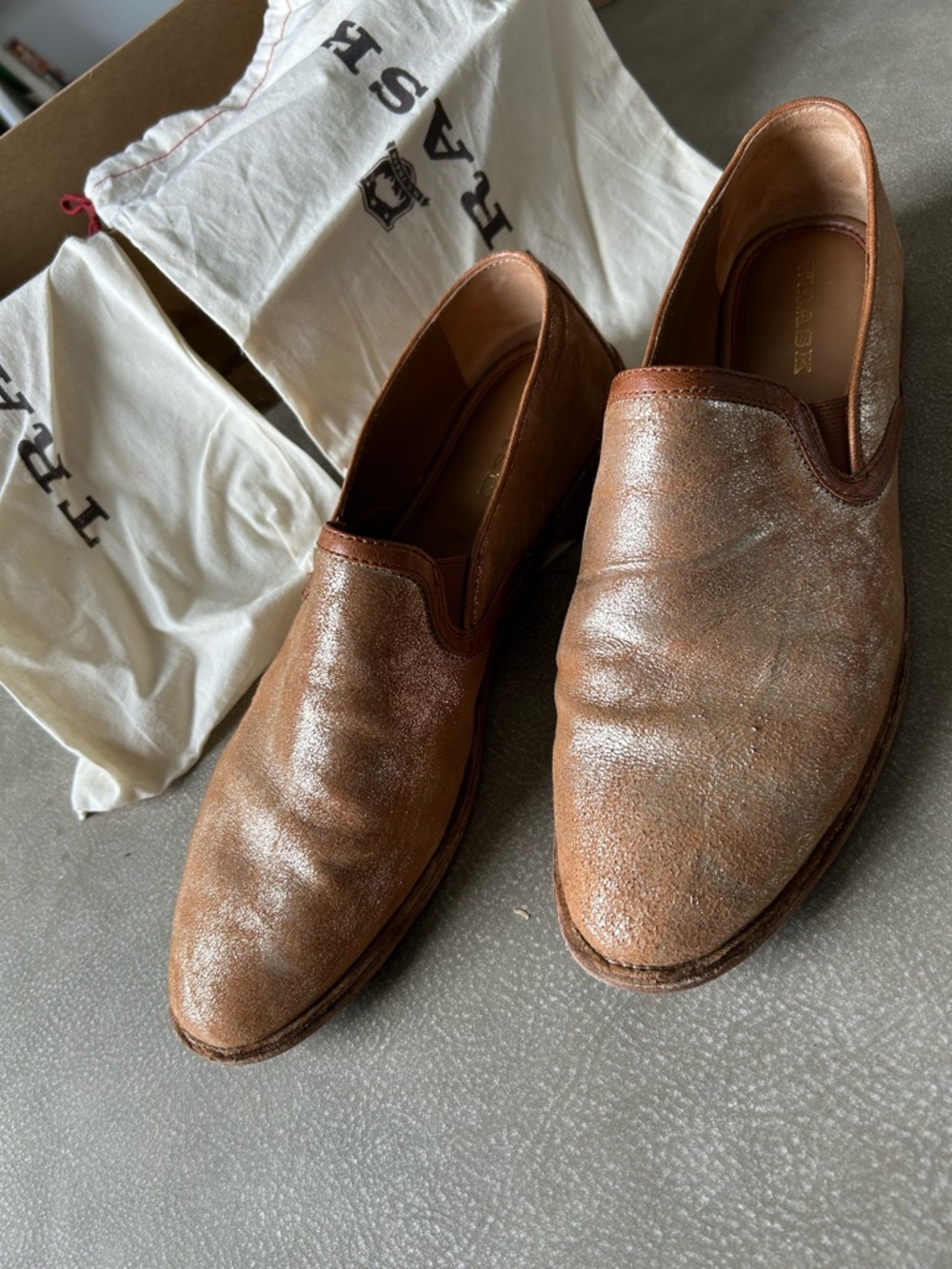 Trask women’s metallic loafer.